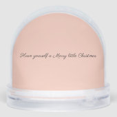 Baby Boerderijdieren Kerstmis Sneeuwbol (Achterkant)