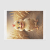 Baby Boerderijdieren: kleine kuiken Tissuepapier (Voorkant)