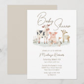 Baby Boerderijdieren Schattige landenthema Kaart (Voorkant / Achterkant)