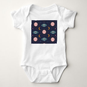 Baby boho, hippie chic patroon. romper