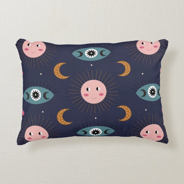Baby Boho, hippie chique patroon. Accent Kussen (Voorkant)