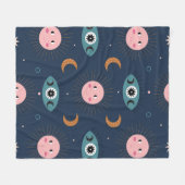 baby boho naadloos. Hippie chic ba Fleece Deken (Voorkant (Horizontaal))