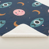 baby boho naadloos. Hippie chic ba Sherpa Deken (3/4)