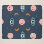 baby boho naadloos. Hippie chic ba Sherpa Deken (Voorkant (horizontaal))