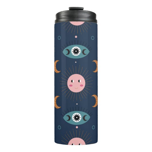  baby boho naadloos. Hippie chic ba Thermosbeker (Voorkant)