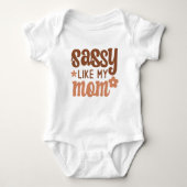 Baby Boho Sassy Zoals mijn moeder Romper (Voorkant)