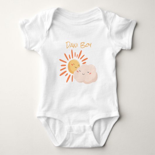 Baby Boho Schattige Cloudy Sunshiney Romper (Voorkant)