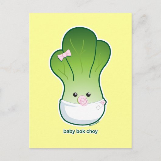 Baby Bok Choy Briefkaart (Voorkant)