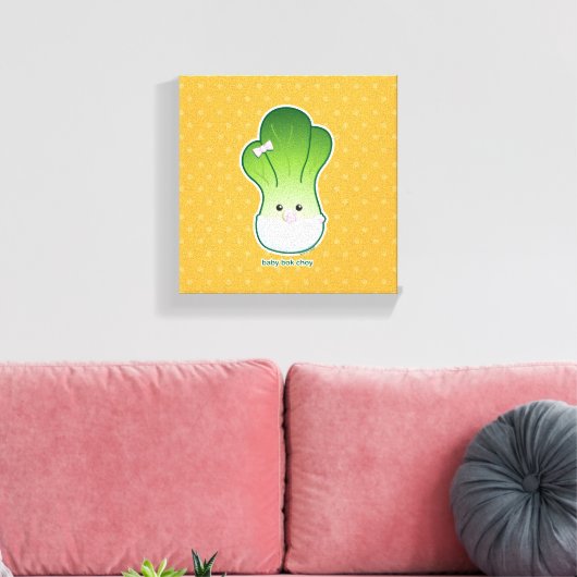 Baby Bok Choy Canvas Afdruk (Insitu (Woonkamer))