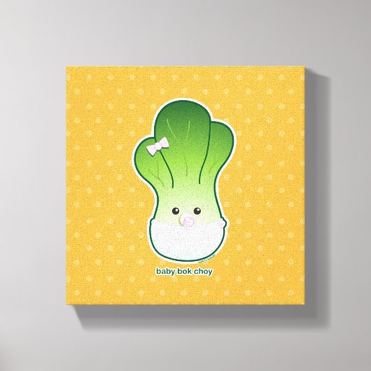 Baby Bok Choy Canvas Afdruk (Voorkant)