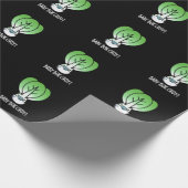 Baby Bok Choy Funny Veggie Pun Dark BG Cadeaupapier (Hoek)