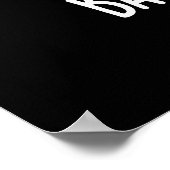 Baby Bok Choy Funny Veggie Pun Dark BG Poster (Hoek)