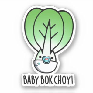 Baby Bok Choy Funny Veggie Pun Sticker