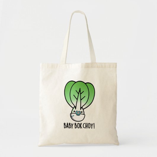 Baby Bok Choy Funny Veggie Pun Tote Bag (Voorkant)