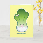 Baby Bok Choy Kaart (Gele Bloem)