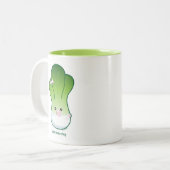 Baby Bok Choy Tweekleurige Koffiemok (Voorkant links)