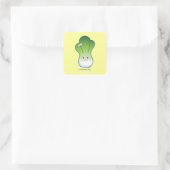Baby Bok Choy Vierkante Sticker (Tas)
