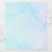 Baby Bokeh - blauw Wijn Etiket (Enkel label)