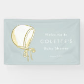 Baby Bonnet Baby shower Banner (Horizontaal)