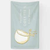 Baby Bonnet Baby shower Banner (Verticaal)