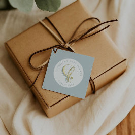 Baby Bonnet Baby shower blauw Bedankjes Labels