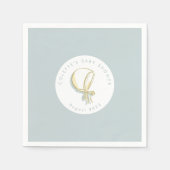 Baby Bonnet Baby shower blauw Servet (Voorkant)
