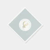 Baby Bonnet Baby shower blauw Servet (Hoek)