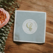 Baby Bonnet Baby shower blauw Servet