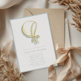 Baby Bonnet Baby shower Uitnodiging