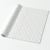 Baby bonnetpapier cadeaupapier (Uitgerold)