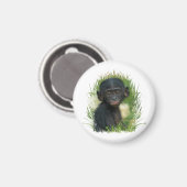 Baby Bonobo Ape Magneet (Voorkant / Achterkant)