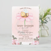 Baby BontFloral Baby shower Kaart (Staand voorkant)