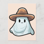 Baby Boo Cowboy Ghost Halloween Collectie Feestdagenkaart (Voorkant)