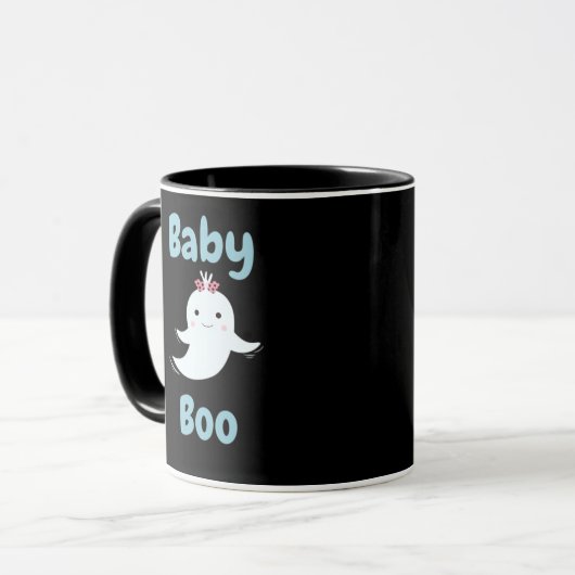 Baby Boo Cute Halloween Kids Or Couples Gift Mok (Voorkant links)