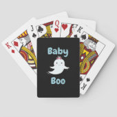 Baby Boo Cute Halloween Kids Or Couples Gift Pokerkaarten (Achterkant)