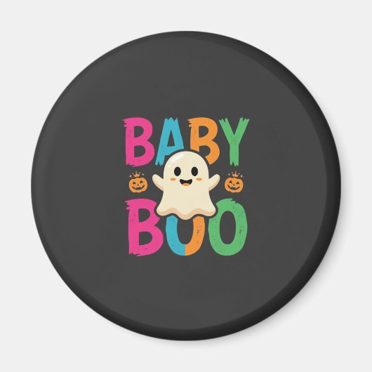 Baby Boo Halloween Ghost Design_1 Magneet (Voorkant)