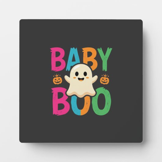 Baby Boo Halloween Ghost Ontwerp_1 Fotoplaat (Voorkant)