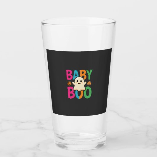 Baby Boo Halloween Ghost Ontwerp_1 Glas (Voorkant)