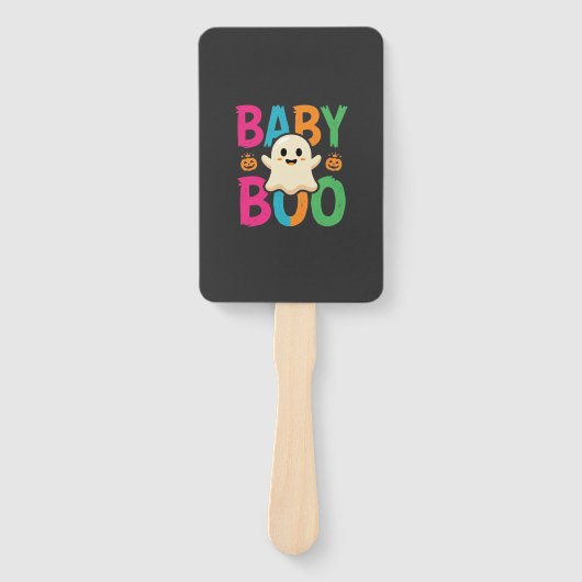 Baby Boo Halloween Ghost Ontwerp_1 Handwaaier (Voorkant)
