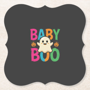 Baby Boo Halloween Ghost Ontwerp_1 Kartonnen Onderzetters