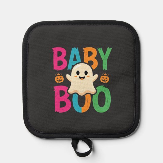 Baby Boo Halloween Ghost Ontwerp_1 Pannenlap (Voorkant)