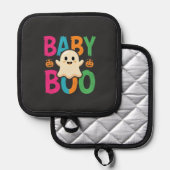 Baby Boo Halloween Ghost Ontwerp_1 Pannenlap (Voorkant / Achterkant)