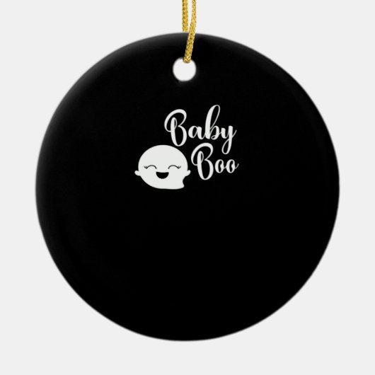 Baby Boo Halloween Keramisch Ornament (Voorkant)