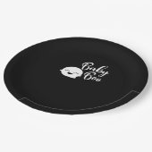 Baby Boo Halloween Papieren Bordje (Gekanteld)