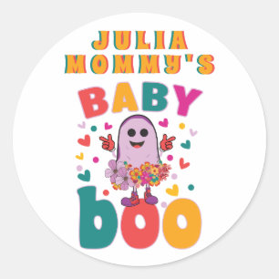 Baby Boo Oktober Pasgeboren Pastel Ghost Hallowen Ronde Sticker