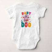 Baby Boo Oktober Pasgeboren Pastel Spoken Hallowee Romper (Achterkant)