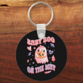 Baby Boo On The Way Halloween Pregnancy Announceme Sleutelhanger (Voorkant)
