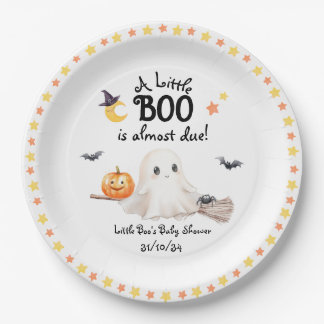 Baby Boo Schattige Halloween Baby shower Papier Bo Papieren Bordje