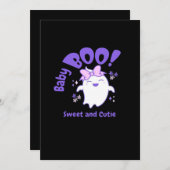 Baby Boo Sweet Toddler Halloween Design Feestdagenkaart (Voorkant / Achterkant)
