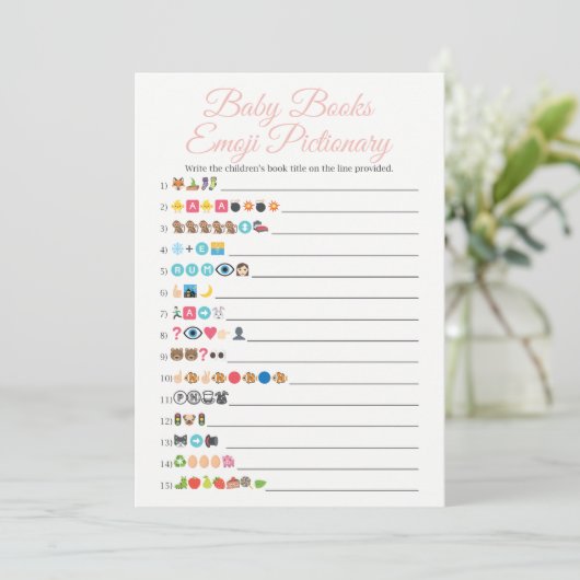 Baby Books Emoji Pictionary Game Pink (Staand voorkant)